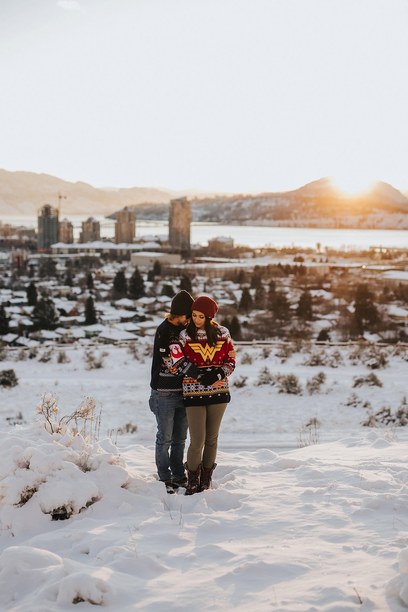 Winter Engagement Photography Session in Kelowna